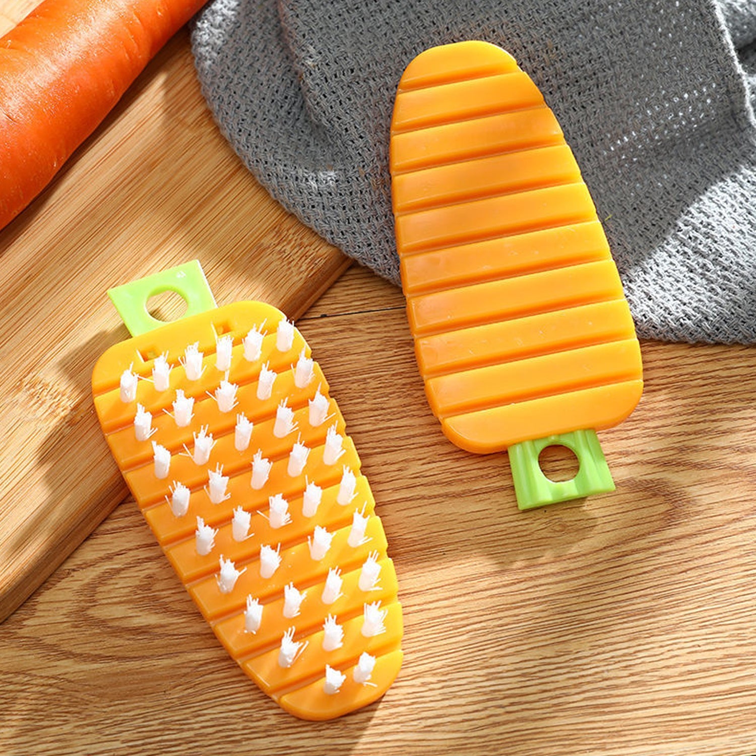 2950 Vegetable Scrubbing Brush, Vegetable Scrubber Non‑Toxic Fruit Brush Carrot Shape Vegetable Brush for Potato for Vegetable DeoDap 2950 Vegetable Scrubbing Brush, Vegetable Scrubber Non‑Toxic Fruit Brush Carrot Shape Vegetable Brush for Potato for Vegetable DeoDap